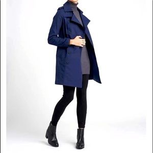 Derjon Navy Trench Coat